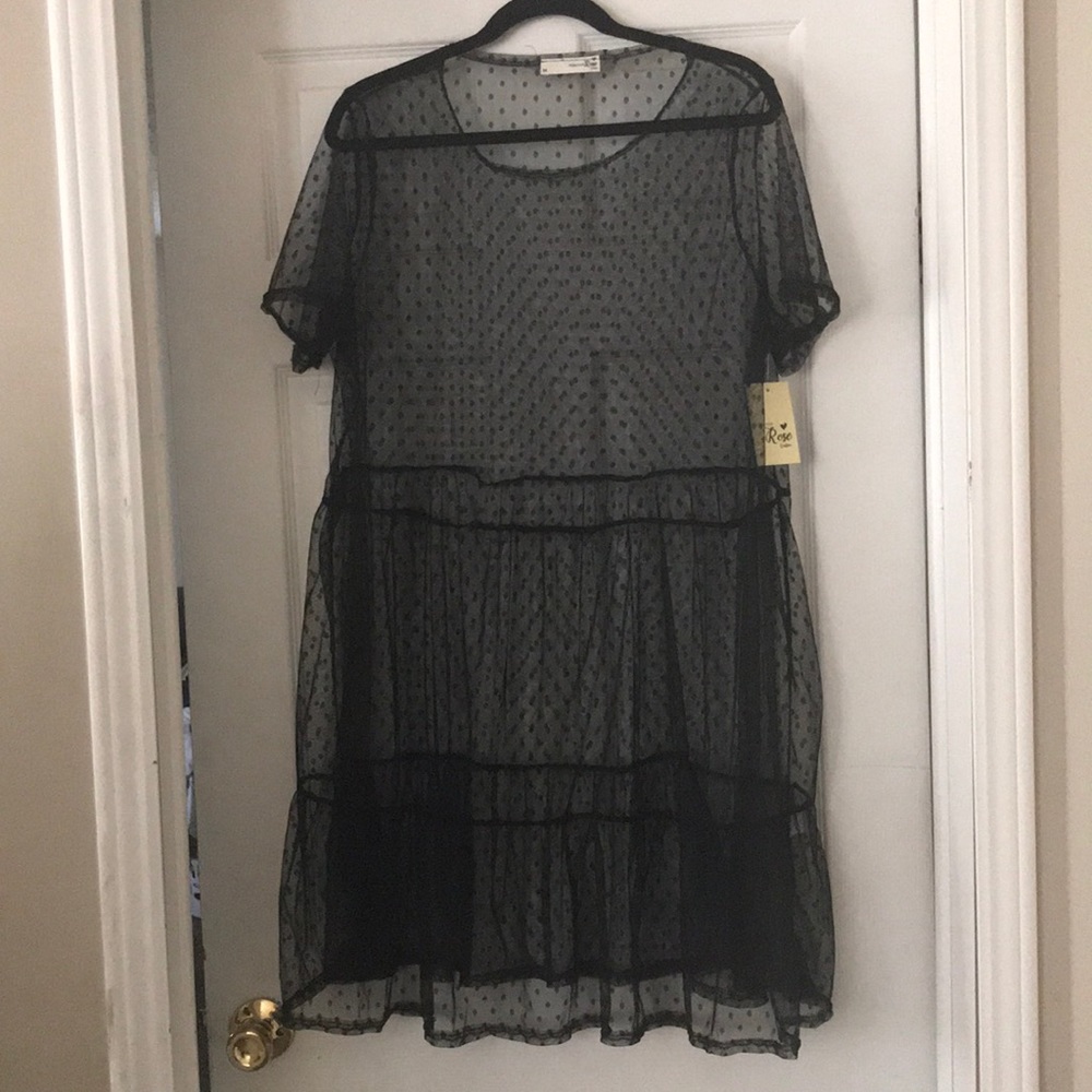 Black Mesh Tunic/Dress